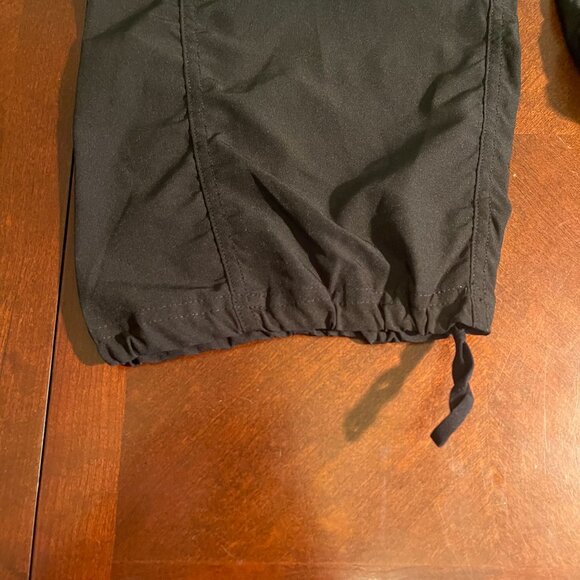 RBX Active Lightweight Stretch Drawstring Capri Pants Lounge Black Ladies M - Picture 7 of 9